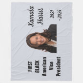 Couverture Polaire KAMALA HARRIS Throw Blanket (Devant)