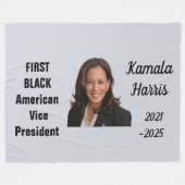 Couverture Polaire KAMALA HARRIS Throw Blanket (Devant (Horizontal))