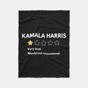 Couverture Polaire Kamala Harris Une 1 évaluation par étoile Très mau