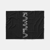 Couverture Polaire Kamala Typographie Chat Alphabet mignet Dit Drôle  (Devant (Horizontal))