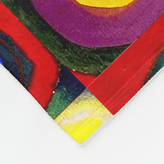Couverture Polaire Kandinsky Farbstudie Cercles Carré Quadrate Art (Coin)