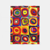 Couverture Polaire Kandinsky Farbstudie Cercles Carré Quadrate Art (Devant)
