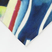 Couverture Polaire Kandinsky - Grille noire (Coin)