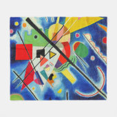 Couverture Polaire Kandinsky - Peinture Bleue, (Devant (Horizontal))