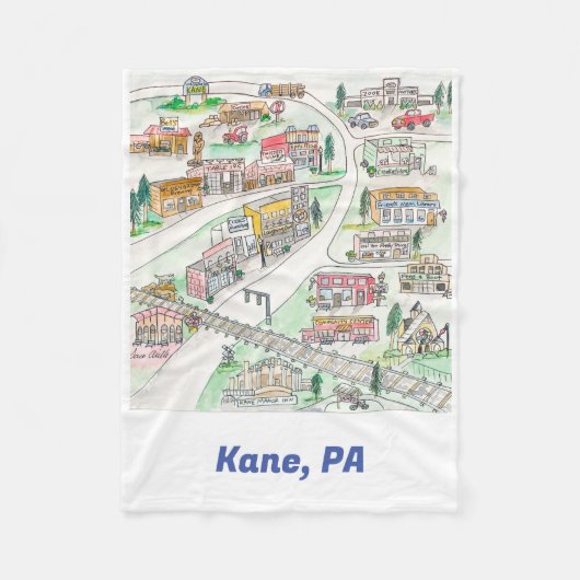 Couverture Polaire Kane, PA Fleece Blanket (Devant)
