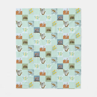 Couverture Polaire Kanga Koala Ornithorynque Possum et Echidné