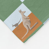 Couverture Polaire Kanga Koala Platypus et amis Aussie (Coin)