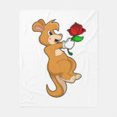 Couverture Polaire Kangaroo with Flower (Devant)