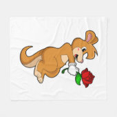 Couverture Polaire Kangaroo with Flower (Devant (Horizontal))