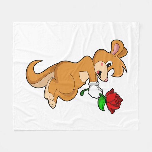 Couverture Polaire Kangaroo with Flower (Devant (Horizontal))