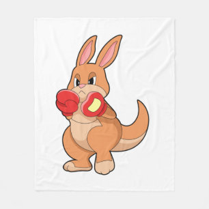 Couverture Polaire Kangourou à la boxe avec gants de boxe