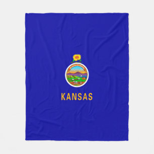Couverture Polaire Kansas State Flag Design