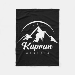Couverture Polaire Kaprun Austria Ski Resort Snowboard Souv