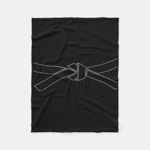 Couverture Polaire Karate Arts Martiaux Taekwondo Ceinture Noire Kick