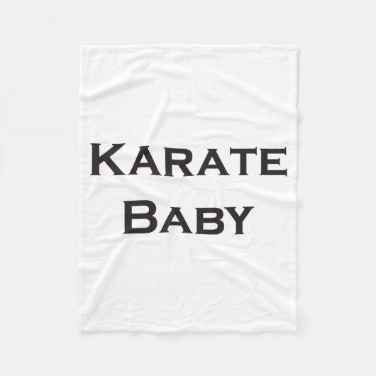 Couverture Polaire Karate bébé T Shirt (Devant)