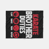 Couverture Polaire Karate Brother Duties Karate Bro (Devant (Horizontal))