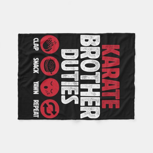 Couverture Polaire Karate Brother Duties Karate Bro (Devant (Horizontal))