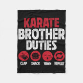 Couverture Polaire Karate Brother Duties Karate Bro (Devant)