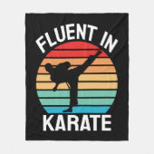 Couverture Polaire Karate couramment Drôle de karaté (Devant)