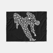 Couverture Polaire Karate Fighter And Kung Fu  (Devant (Horizontal))