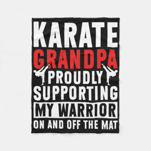 Couverture Polaire Karate Grandpa Soutenir Mon Guerrier Karate Grandf