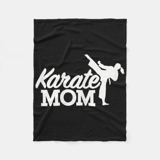Couverture Polaire Karate Maman (Devant)