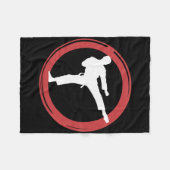 Couverture Polaire Karate Martial Arts Essence (Devant (Horizontal))