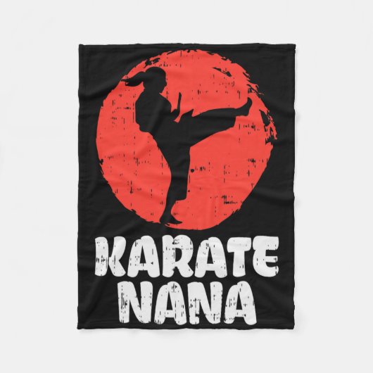 Couverture Polaire Karate Nana Ponytail Kick Arts Martials Japonais G (Devant)