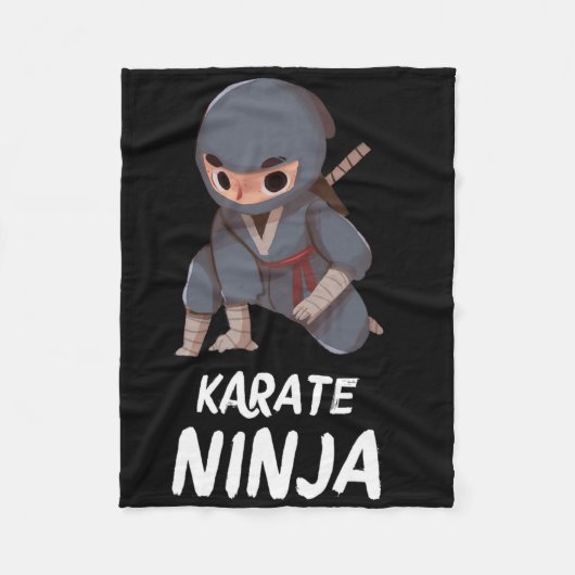 Couverture Polaire Karate Ninja Boy Funny Arts Martiaux Sports (Devant)