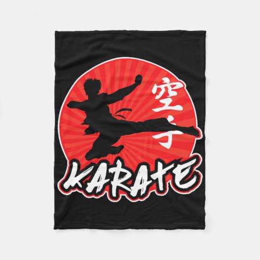 Couverture Polaire Karate Sumide Kick Japonais (Devant)