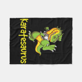 Couverture Polaire Karatesaurus - Karateka Martial Arts Self Defense (Devant (Horizontal))