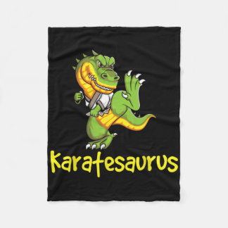 Couverture Polaire Karatesaurus - Karateka Martial Arts Self Defense