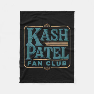 Couverture Polaire Kash Patel Fan Club Vintage Logo Président Trump