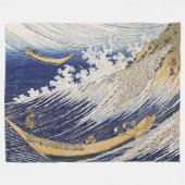 Couverture Polaire Katsushika Hokusai. vagues (Devant (Horizontal))