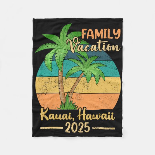 Couverture Polaire Kauai Hawaii Beach Famille Vacances 2025 Été (Devant)