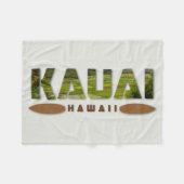 Couverture Polaire Kauai Hawaii Texte photo ・ Décor (Devant (Horizontal))
