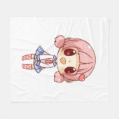 Couverture Polaire kawaii, anime, fille, juste, qui,aime, dessine, (Devant (Horizontal))