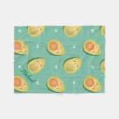 Couverture Polaire Kawaii Cute Avocados évitons le Motif (Devant (Horizontal))