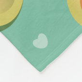 Couverture Polaire Kawaii Cute Avocados évitons le Motif (Coin)