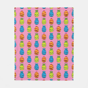Couverture Polaire Kawaii Easter Eggs with Ribbons