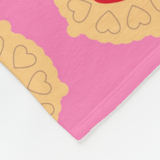 Couverture Polaire Kawaii Jammie Dodger Biscuits (Coin)