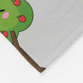 Couverture Polaire Kawaii Joyeux Pommier À Voie (Coin)