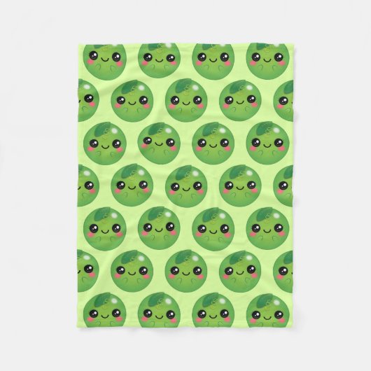Couverture Polaire Kawaii Pea (Devant)