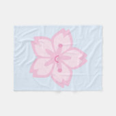 Couverture Polaire Kawaii Sakura Fleur de fleurs de cerisier (Devant (Horizontal))