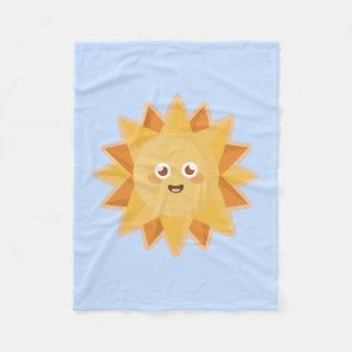 Couverture Polaire Kawaii Sun