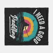 Couverture Polaire Kayak drôle besoin d'une bonne patte (Devant (Horizontal))