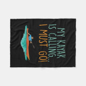 Couverture Polaire Kayaking Kayak cadeau (Devant (Horizontal))