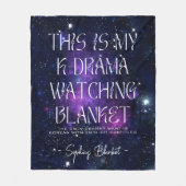 Couverture Polaire Kdrama Coréen Drama regarder Celestial Star Custom (Devant)