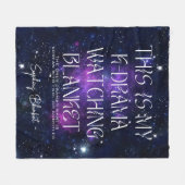 Couverture Polaire Kdrama Coréen Drama regarder Celestial Star Custom (Devant (Horizontal))