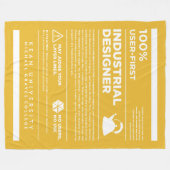 Couverture Polaire Kean MGC Industrial Design Care Label (Devant (Horizontal))